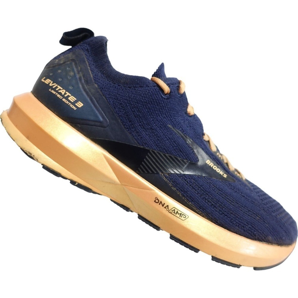 BROOKS Women Running Shoes Levitate 3 Limited Edition Size 7 B Blue/Orange